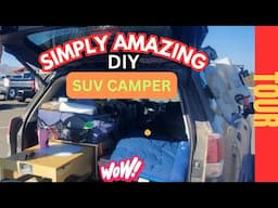 Van life tour: Turn an SUV into amazing camper w/ no prior experience