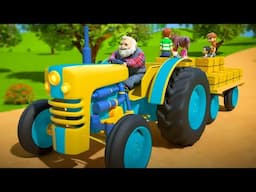 Wheels on the Tractor + More Farm Animal Songs & Nursery Rhymes for Kids