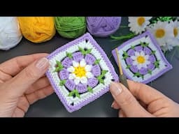 Magnificent crocheted easy knitted blanket motif making🧶#crochet #knitting #handmade ##flower