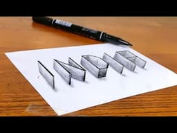 Easy 3d drawing India text