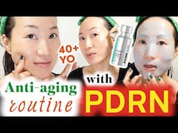 Goodbye 2024 and Wrinkles! Get Unready With Me with VT PDRN Essence 100 & Mask #antiagingskincare