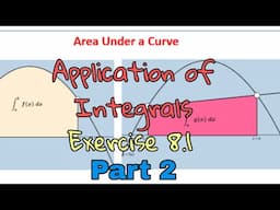 Application of Integrals Exercise 8.1 | Part 2