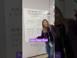 Point-slope form! #iteachalgebra #math #algebra #mathematics #iteachmath #teacher #mathteacher