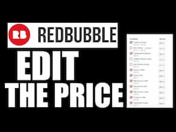 Redbubble: How To Edit The Price (Including Default Prices)