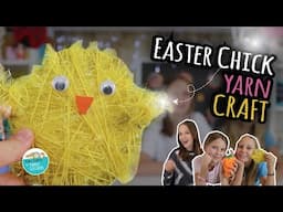 Yellow Chick & Carrot Yarn Craft | Easy Easter Craft for Kids