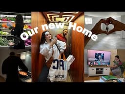 Moving in with my husband 🏠✨🔑❤️🥹| سكنا فدار جديدة مع زوجي