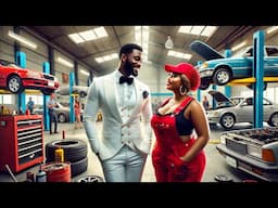 handsome billionaire falls in love with a poor female mechanic then this happened #africantales