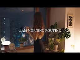 4am morning routine 🌿 habits to wake up early and achieve your goals | studying + self-care