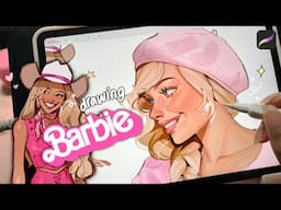 ♡ Drawing Barbie! (the movie) // draw with me 🎀 ♡