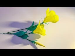 How to make Paper Flower from Crepe Paper | DIY | Diy craft | Decor