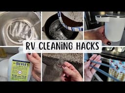 34 Rv CLEANING HACKS, Tools, & Products to make rv life EASIER! | Full-time rv living