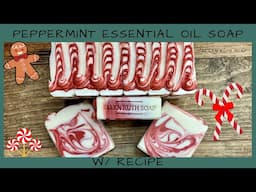 Recipe - 🎄 Natural Cold Process Soap w/ Peppermint Essential Oil | Ellen Ruth Soap #peppermint