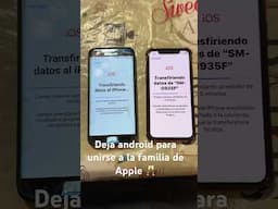 Deja android para unirse a la familia de Apple !!!