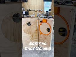 DIY Rotating Bags Boards! #bags #cornhole #diy #shorts