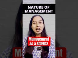 Management as a Science | Nature of Management | #class12business #class12 #shorts