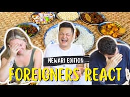 FOREIGNERS REACT to EXTREME NEWARI DELICACIES || I’m Shocked 😱