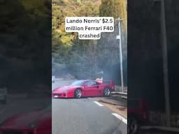 Lando Norris’ Ferrari F40 Crashed 😲