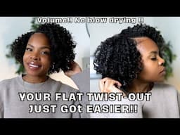 YOU can do a FLAT TWISTOUT! | Natural Hair | Simple steps! | two-strand twist | no blow drying!