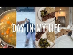 VLOG: snow day, my car got towed, cooking, new fav show, etc.