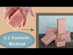 Recycling Soap Scraps - the 1:1 Confetti Method for Cold Process Soap