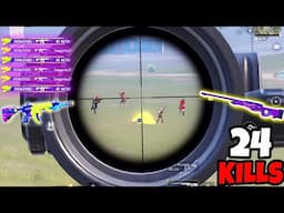 My Fast AWM Quick Scope After A Very Long Time in BGMI • (24 KILLS) • BGMI Gameplay