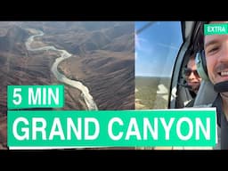 Grand Canyon South Rim in 5 minutes 🏜️🚁 Helicopter & Cliff Walk