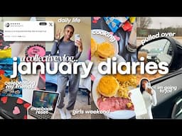 JANUARY DIARIES ♡ a collective vlog | days in my life, girls weeknd, cooking, tiktok trends + MORE!