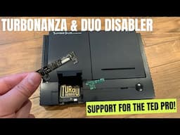 Installing the Turbonanza and Duo Disabler on the Turbo Duo! Add crisp RGB and flashcart support