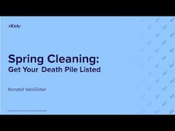 Spring cleaning - get your death pile listed