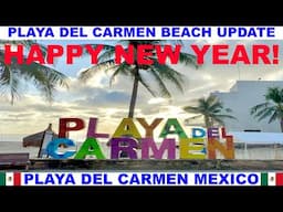 PLAYA  DEL CARMEN MEXICO BEACH AND SEAWEED UPDATE - HAPPY NEW YEAR!