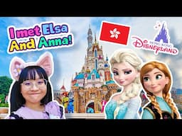 I Met Elsa And Anna! - Hong Kong Disneyland Vlog ༘⋆🌷🫧💭₊˚ෆ