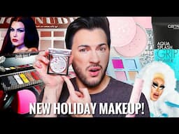 Testing NEW overhyped Holiday Makeup launches! are they cash grabs?