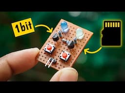 I made a 1bit memory circuit with transistors