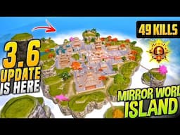 MY FIRST MATCH IN *NEW* MIRROR WORLD ISLAND 3.6 UPDATE IN BGMI 🔥 WORLD RECORD - BGMI NEW UPDATE