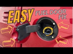 Easy Fuel Door Fix - How to Keep Gas Lid Shut With Magnets