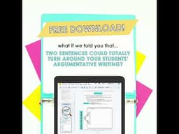 Free Argumentative Writing Lesson