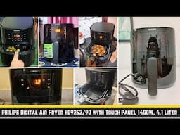 PHILIPS Digital Air Fryer HD9252 1400W 4.1 Liter with Non-Stick Basket - How to Use Detail Review