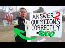 Asking Strangers Disc Golf Questions for $100