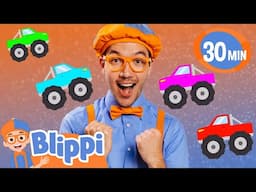 Counting Blippi's Monster Truck + More Blippi Kids Songs | Preschool Learning | Learn ABCs & 123s