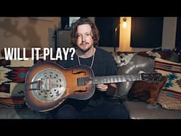 100 Year Old Guitar in ROUGH Shape.. Will it Play?