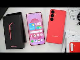 Samsung Galaxy S25 Unboxing & First Impressions! (Coralred Exclusive)