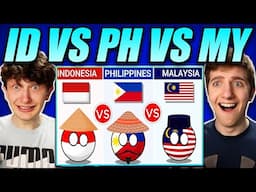 Americans React to Malaysia vs Indonesia vs Philippines (Country Comparison)