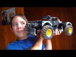 PEUGEOT "MoMan" Young Master Builder Creates Incredible 4WD RC Truck! Lego Technic #ProudParenting