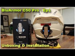 BluArmor C50Pro Premium Bluetooth Intercom | Ep1. Quick Unboxing & Installation on KYT | DNA VLOGS