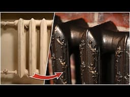 How to turn an ugly cast iron radiator into a gorgeous Victorian one! / Simple and affordable