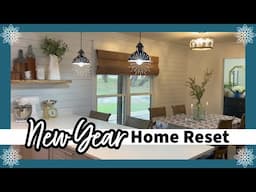 NEW YEAR HOME RESET 2025 | Taking Down Christmas, Clean, Organize & Cozy Winter Decor for January