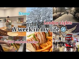 A Week Of My Life *Winter Edition ❄️☃️ Shopping, Cooking, Hosting Friends, London Lights ❤️