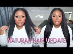 STUNNING! NATURAL HAIR GROWTH IN MINS 😱THESE SEAMLESS CLIP INS ARE EVERYTHING!! ft. QVR hair