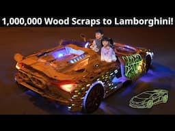 Building Lamborghini Revuelto From 1,000,000 Wood Scraps