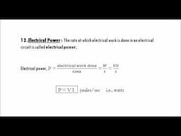 Electrical Power | DC Circuits | Basic Electrical Engineering | Rough Book